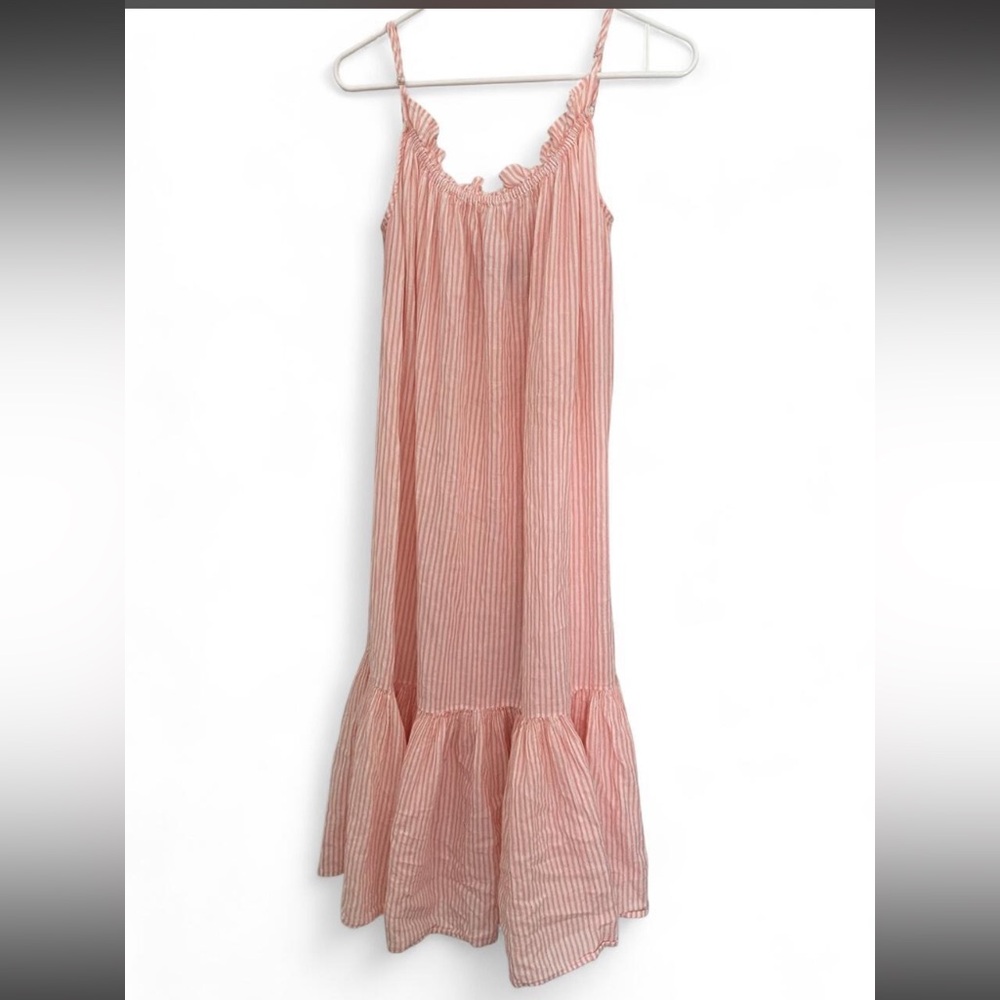 J.Crew striped pink dress